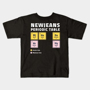 Newjeans Periodic Table Kids T-Shirt